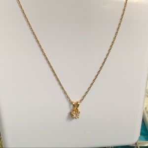 ⚜️Gold and Diamond Necklace 14kt⚜️
